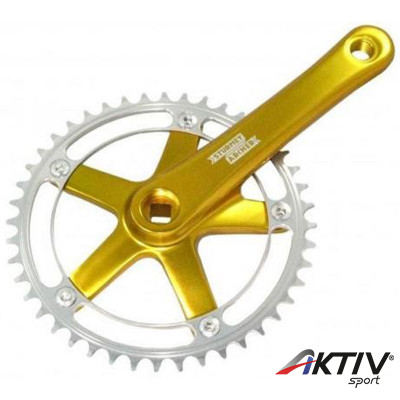 Sturmey Archer FCT64 SingleSpeed/Fixie négyszögtengelyes hajtómű arany-ezüst