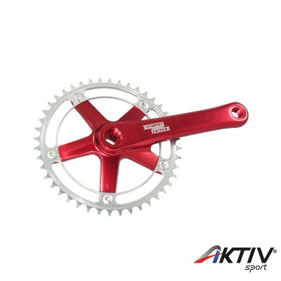 Sturmey Archer FCT64 SingleSpeed/Fixie négyszögtengelyes hajtómű bordó-ezüst