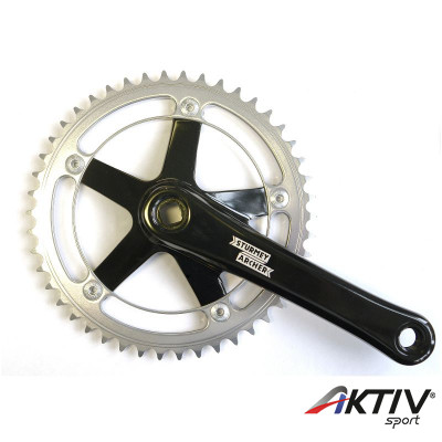 Sturmey Archer FCT64 SingleSpeed/Fixie négyszögtengelyes hajtómű fekete-ezüst