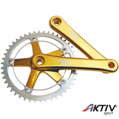 Sturmey Archer FCT66 SingleSpeed/Fixie négyszögtengelyes hajtómű arany-ezüst