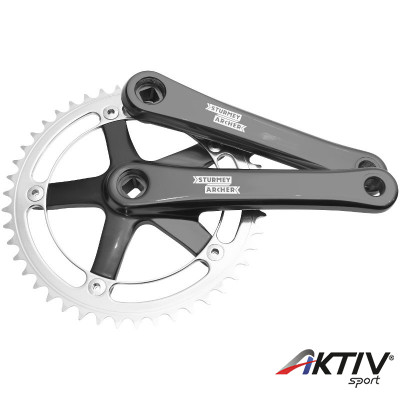 Sturmey Archer FCT66 SingleSpeed/Fixie négyszögtengelyes hajtómű fekete-ezüst