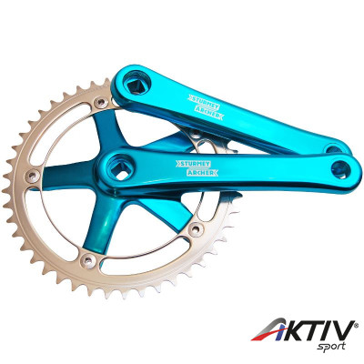 Sturmey Archer FCT66 SingleSpeed/Fixie négyszögtengelyes hajtómű kék-ezüst