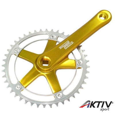 Sturmey Archer FCT68 SingleSpeed/Fixie négyszögtengelyes hajtómű arany-ezüst