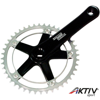 Sturmey Archer FCT68 SingleSpeed/Fixie négyszögtengelyes hajtómű fekete-ezüst