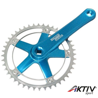 Sturmey Archer FCT68 SingleSpeed/Fixie négyszögtengelyes hajtómű kék-ezüst