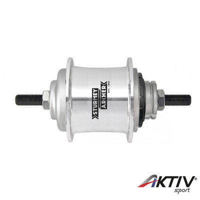 Sturmey Archer S2 DuoMatic KickShift agyváltó [36L, ezüst]