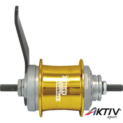 Sturmey Archer S2 DuoMatic KickShift kontrás agyváltó [36L, arany]