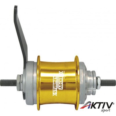 Sturmey Archer S2 DuoMatic KickShift kontrás agyváltó [36L, arany]