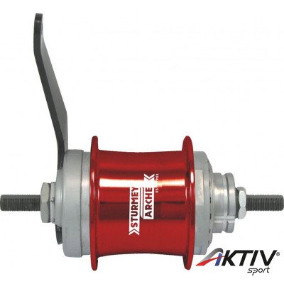 Sturmey Archer S2 DuoMatic KickShift kontrás agyváltó [36L, vörös]