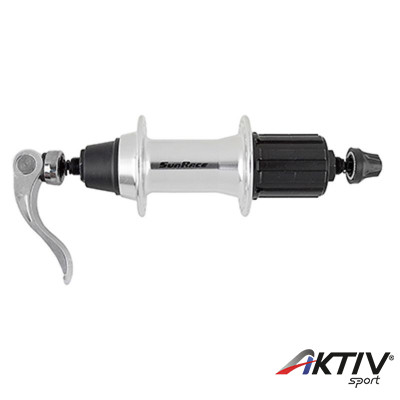 Sunrace HBM53 QR 7seb hátsó kerékagy (gyorszáras) [36L, ezüst]