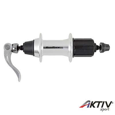 Sunrace HBM53 QR 7seb hátsó kerékagy (gyorszáras) [36L, ezüst]