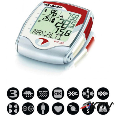 Velomann Raceclub V1.28 pulzusmérős computer