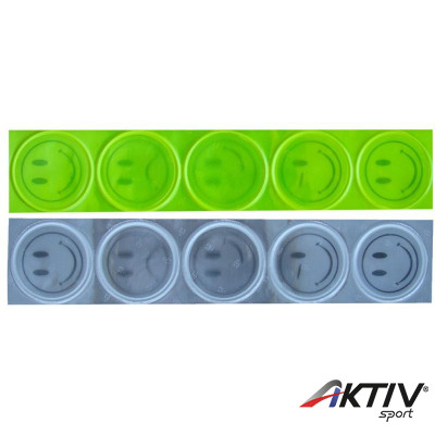 Wowow Light Sticks fényvisszaverő matrica (Smiley) [fehér]