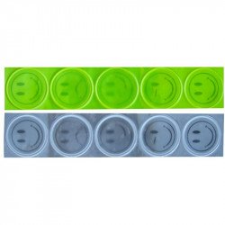 Wowow Light Sticks fényvisszaverő matrica (Smiley) [fehér] Kerékpár tartozékok Wowow