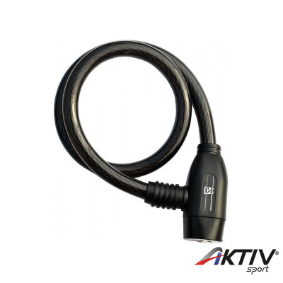 Rock Machine 65x12 huzalos zár [fekete]