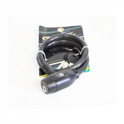 Rock Machine 65x12 huzalos zár [fekete]