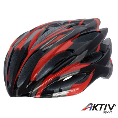 Rock Machine Elite normál sisak [54-60 cm, piros-fekete]