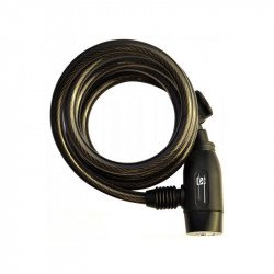 Rock Machine Spiral 150x10 huzalos zár [fekete] Sportszer Rock Machine