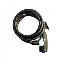 Rock Machine Spiral 180x0,8 huzalos zár [fekete] Sportszer Rock Machine