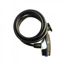 Rock Machine Spiral 180x0,8 huzalos zár [fekete] Sportszer Rock Machine