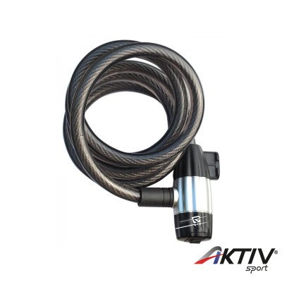 Rock Machine Spiral 180x12 huzalos zár [fekete]