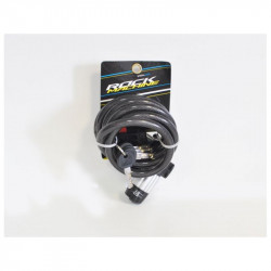 Rock Machine Spiral 180x12 huzalos zár [fekete]