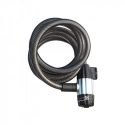 Rock Machine Spiral 180x12 huzalos zár [fekete] Sportszer Rock Machine