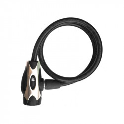 Rock Machine Spiral 65x10 huzalos zár [fekete] Sportszer Rock Machine