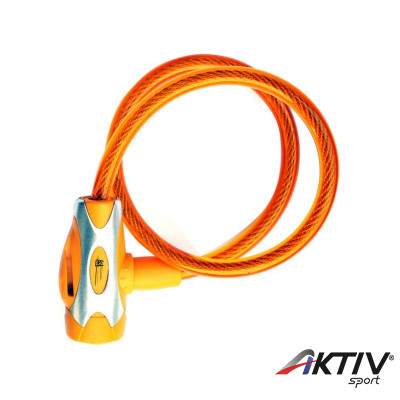 Rock Machine Spiral 65x10 huzalos zár [narancs]