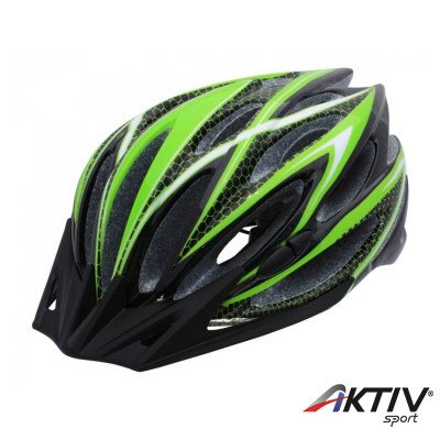 Rock Machine Team normál sisak [54-60 cm zöld-fekete]