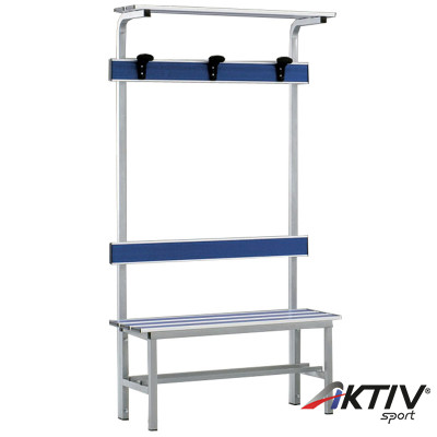 Öltözőpad, alumínium, 1 m