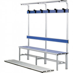 Öltözőpad, alumínium, 2 m Sportszer Barret