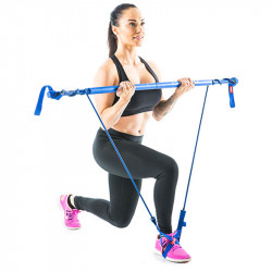 Fitnesz rúd Gymstick Original közepes kék