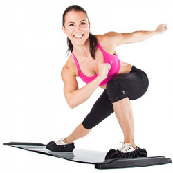 Csúszó tornaszőnyeg Gymstick 180 cm fekete