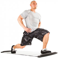 Csúszó tornaszőnyeg Gymstick Pro 230 cm fekete