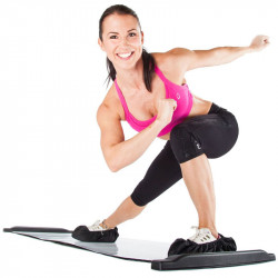 Csúszó tornaszőnyeg Gymstick Pro 230 cm fekete