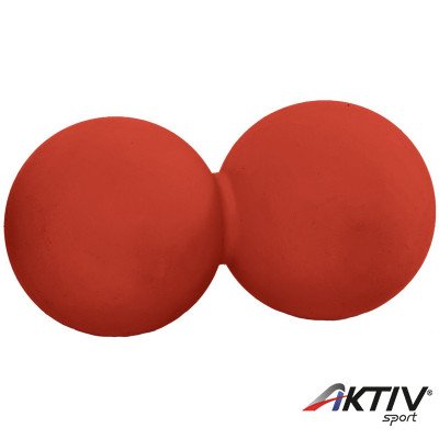 Dupla masszírozó labda Gymstick piros