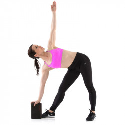 Jóga tégla Gymstick 23x7,5x15 cm fekete