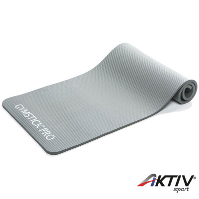 Fitnesz szőnyeg Gymstick szürke 170x60x1,5 cm