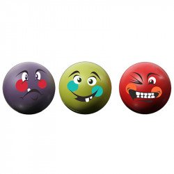 Stresszoldó labdák Gymstick 3 db Fitness Gymstick