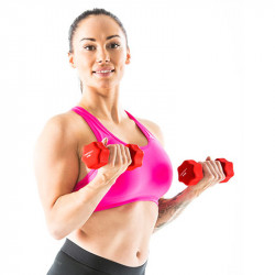 Neoprén súlyzó Gymstick 2x2 kg piros