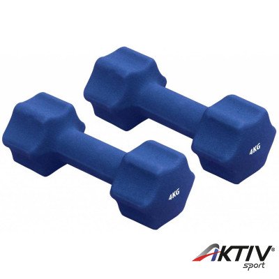 Neoprén súlyzó Gymstick 2x4 kg kék