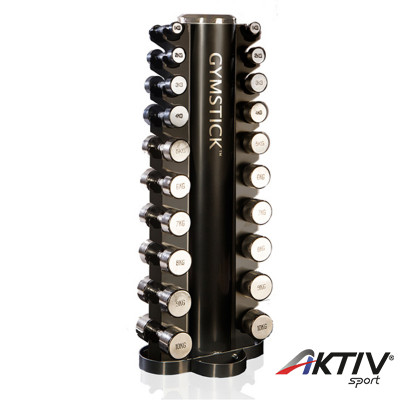 Súlyzóállvány torony Gymstick króm súlyzóknak