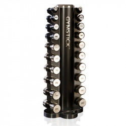 Súlyzóállvány torony Gymstick króm súlyzóknak Fitness Gymstick