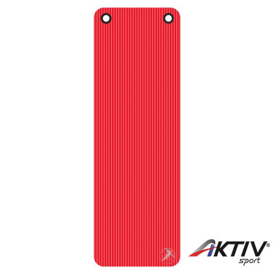 Fitnesz szőnyeg Trendy ProfiGymMat Professional 180x60x1 cm felakasztható piros