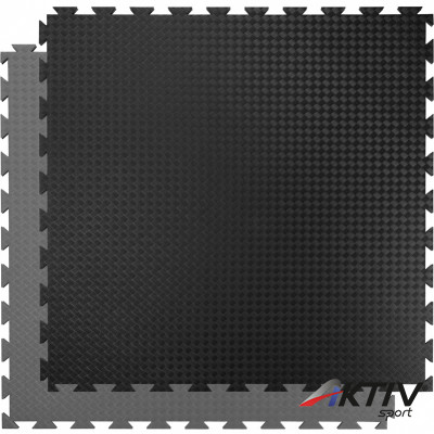 Puzzle szőnyeg Trendy Double Competition Profi 100x100x2 cm szürke-fekete