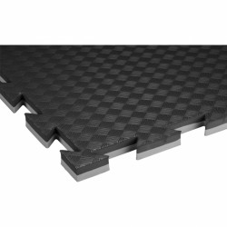 Puzzle szőnyeg Trendy Double Competition Profi 100x100x2 cm szürke-fekete