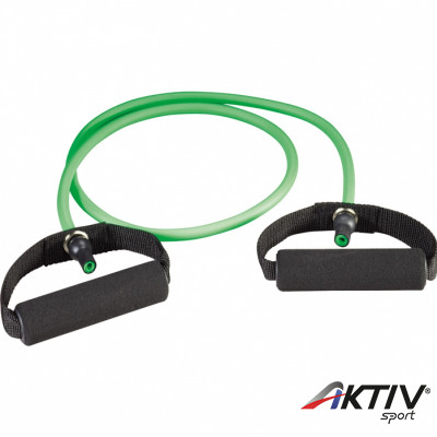 Trendy gumikötél szivacs fogantyúval közepes zöld