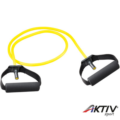 Trendy gumikötél szivacs fogantyúval gyenge sárga