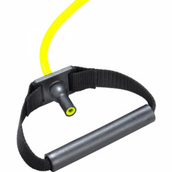 Trendy gumikötél műanyag fogantyúval gyenge sárga